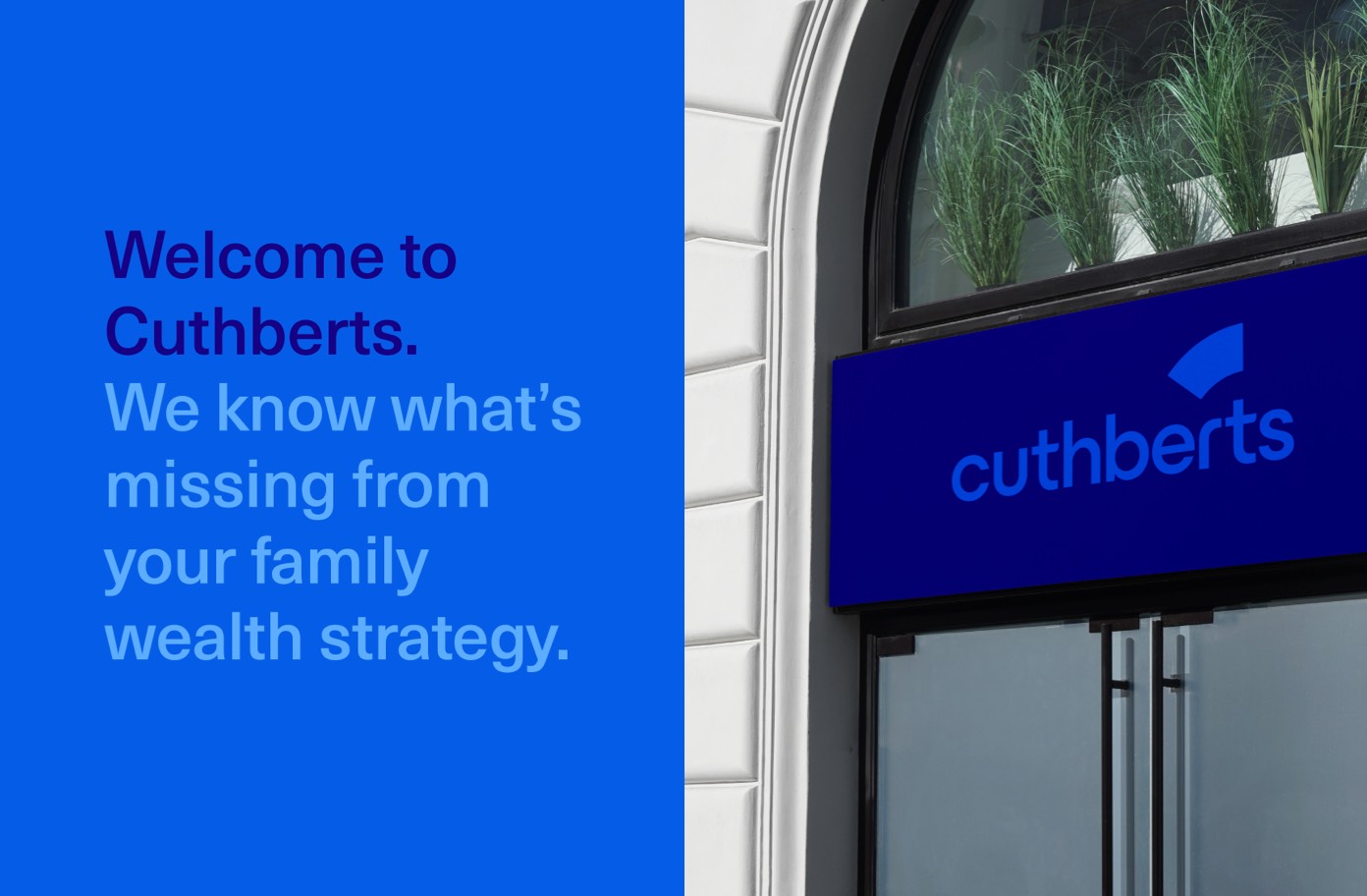 Brand statement and signage – Cuthberts