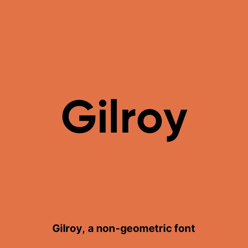 Gilroy font