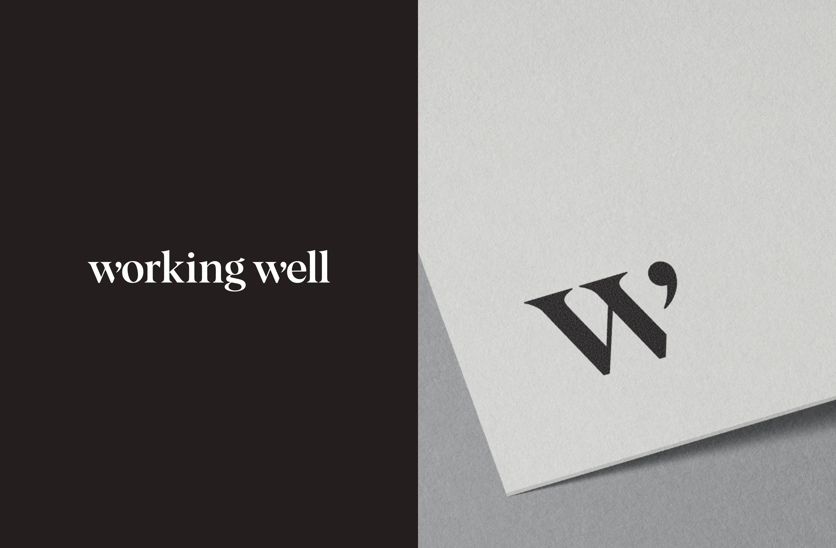 Brand logo and brandmark – Working Well
